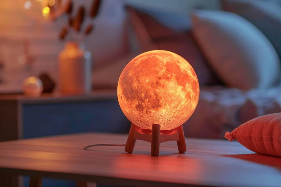 USB Essential Oil Diffuser with Moon Lamp