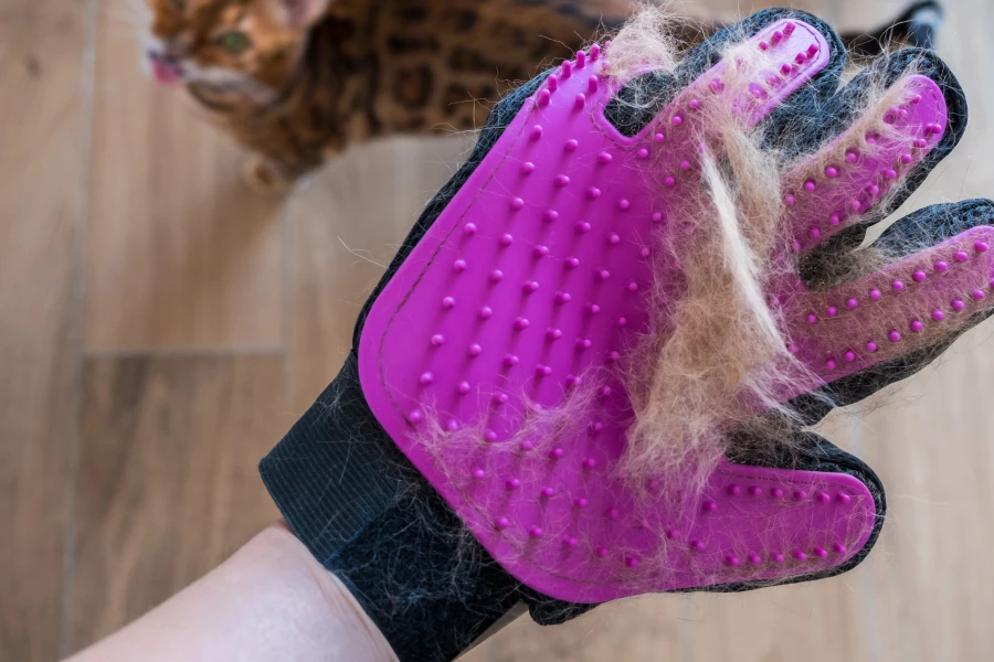 Pet Hair Removal Grooming Glove